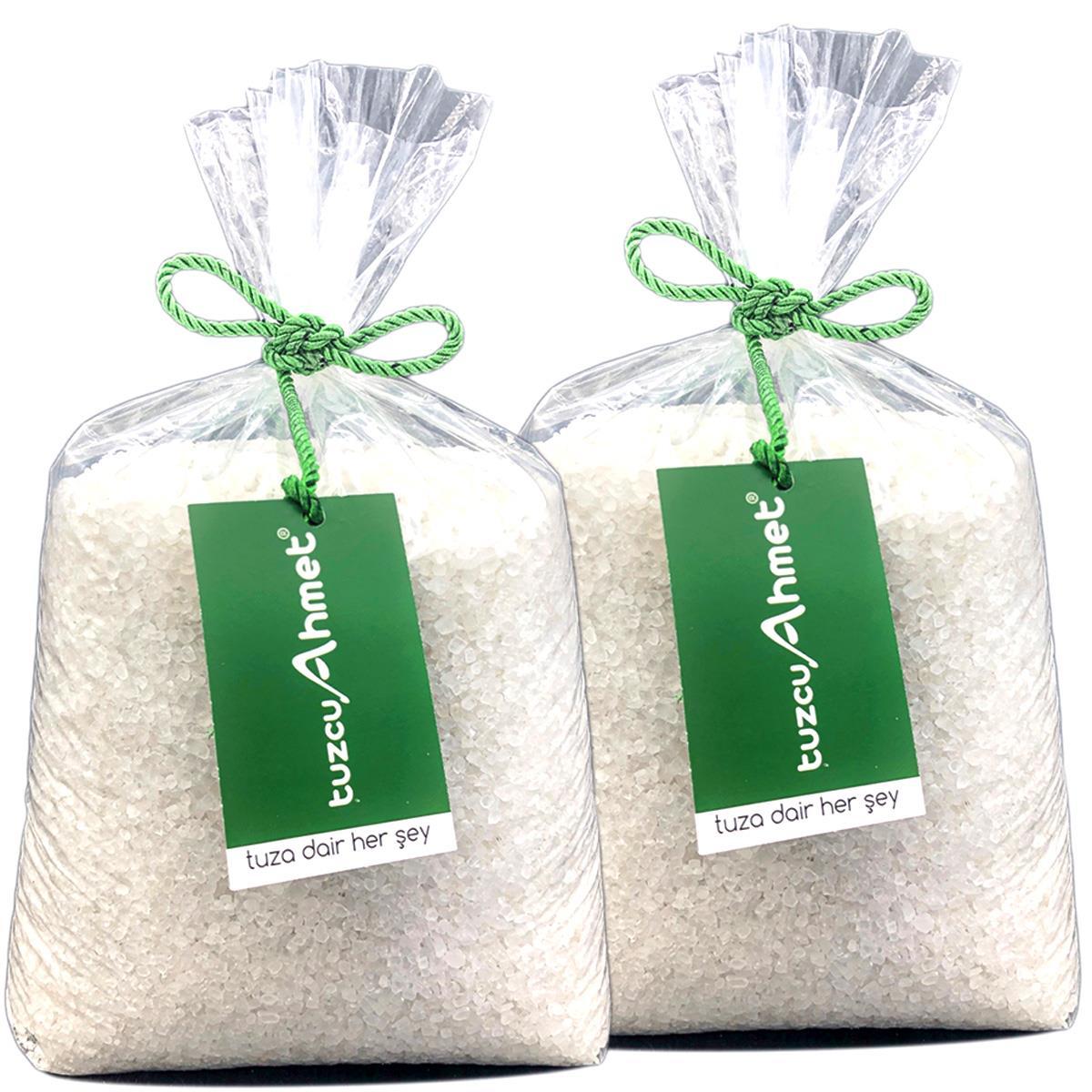 Tuzcu Ahmet 10 kg iri taneristal çankırı kaya tuzu yeşil etiketli k